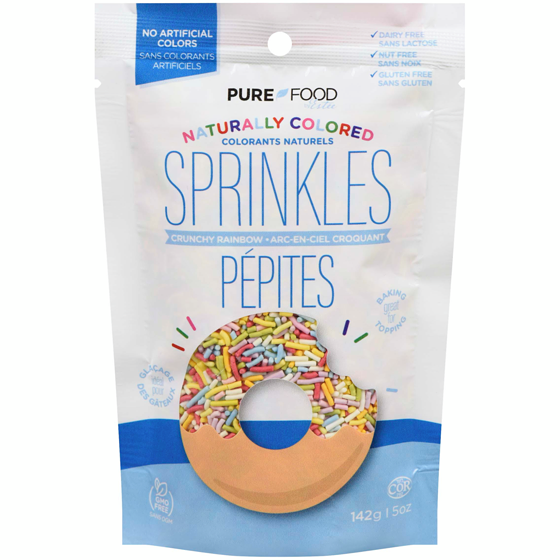 Pure Food Sprinkles Crunchy Rainbow 141 g, $5.31/100g