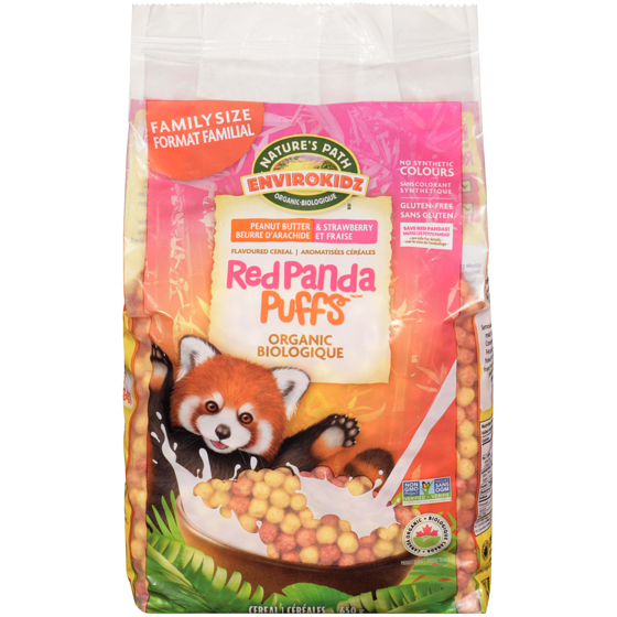 Nature's Path Organic Red Panda Puffs Cereal 650 g, $1.61/100g