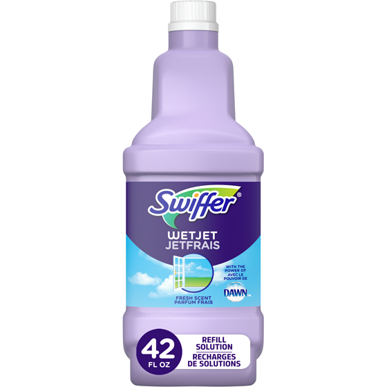 Swiffer WetJet with The Power of Floor Cleaner, Fresh Scent 1.25 l, $0.76/100ml