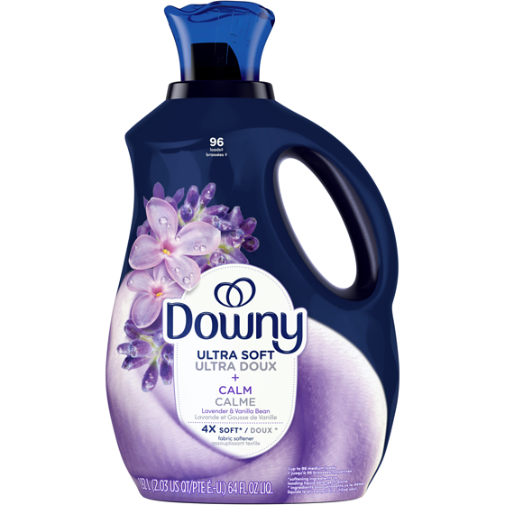 Downy Ultra Soft Plus Fresh Fabric Softener Liquid, Calm, Lavender and Vanilla Bean, 96 Lds 1.92 l, $0.94/100ml
