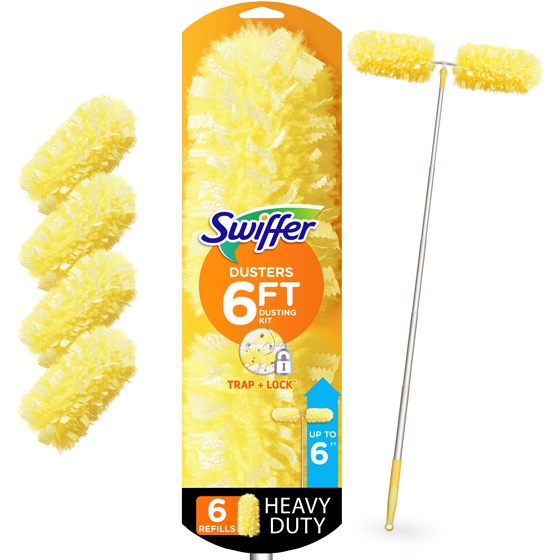 Swiffer Dusters Heavy Duty Super Extendable Handle Dusting Kit (1 Handle, 4 Dusters) 1 ea, $25.99/1ea