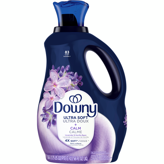 Downy Ultra Soft Plus Fresh Fabric Softener Liquid, Calm, Lavender and Vanilla Bean, 83 Lds 1.66 l, $0.84/100ml