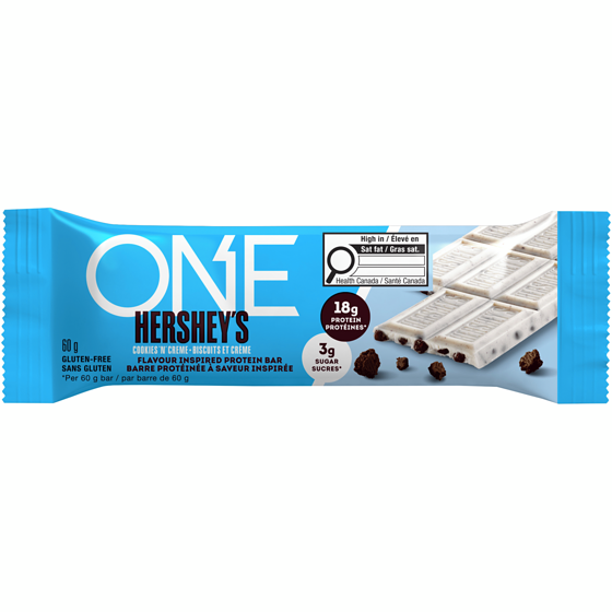 One Barre protéinée à saveur inspirée hershey's cookies 'n' creme 60 g, 6,65 $/100g