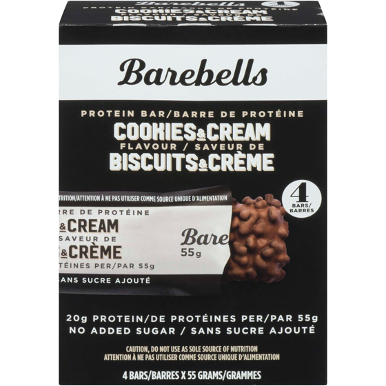 Barebells Protein Bar Cookies & Cream 4x56.0 g, $7.58/100g