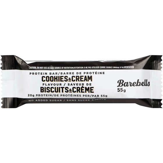 Barebells Protein Bar Cookies & Cream Flavour 55 g, $8.16/100g