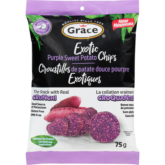 Grace Exotic Purple Sweet Potato Chips 75 g, $4.39/100g
