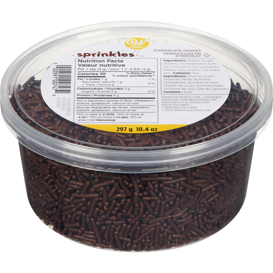 Wilton Sprinkles Chocolate Jimmies 297 g, $2.69/100g