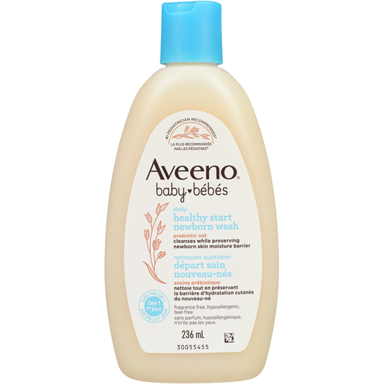 Aveeno Nettoyant quotidien Départ sain nouveau-nés pour bébés 236 ml, 4,40 $/100ml