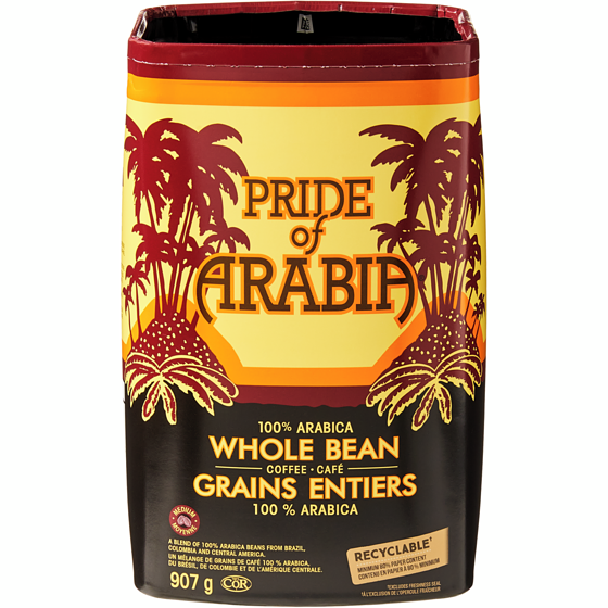 Pride Of Arabia 100% Arabica Whole Coffee Bean 907 g, $2.76/100g