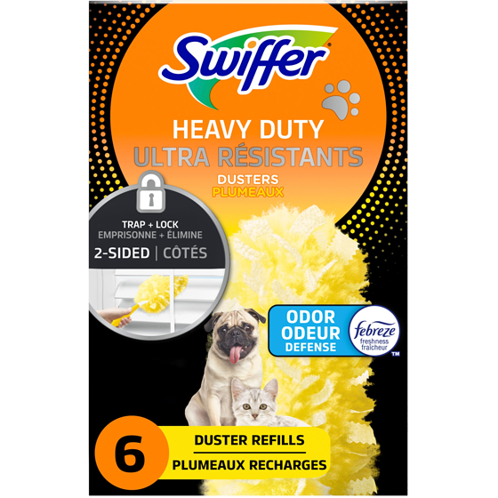 Swiffer Dusters Heavy Duty Pet Multi-Surface Duster Refills for Cleaning, with Odor Defense, 6 Count 6 ea, $1.83/1ea