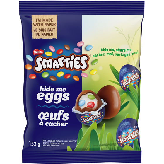 Nestlé Smarties Hide Me Eggs, Milk Chocolate, Pieces Of SMARTIES 153 g, $5.23/100g