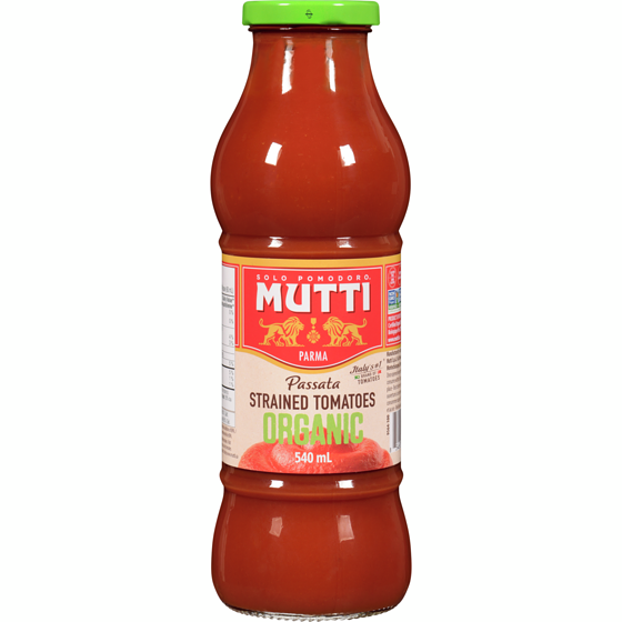 Mutti Strained Tomatoes Passata Organic 540 ml, $1.29/100ml