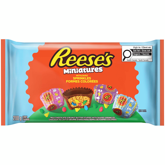 Reese's Miniatures With Sprinkles 200 g, $3.00/100g