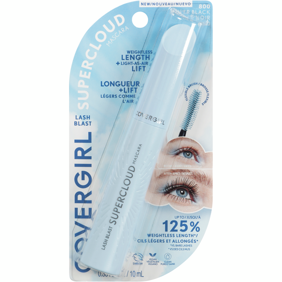 CoverGirl Lash blast supercloud mascara super black - 800 10 ml, 159,90 $/100ml