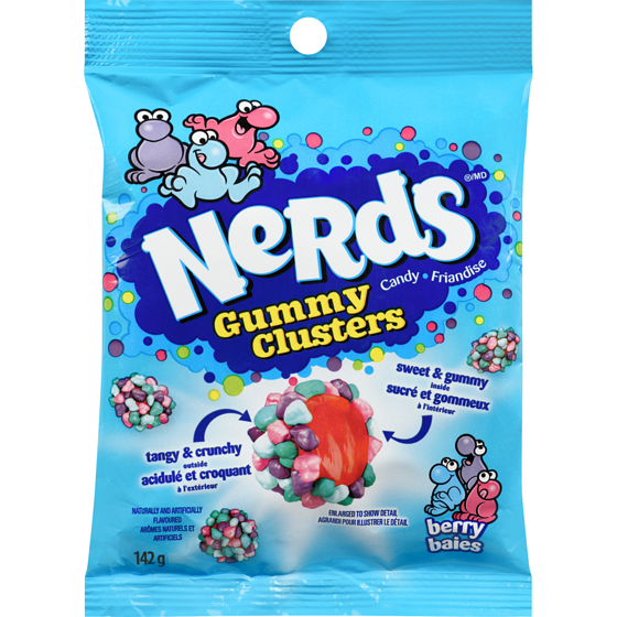 Wonka Gummy clusters friandise baies 142 g, 3,02 $/100g