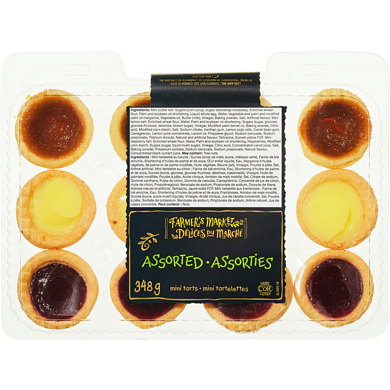 Farmer's Market Assorted Mini Tarts 348 g, $2.30/100g