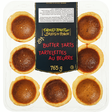Délices du Marché Tartelettes au beurre 765 g, 1,28 $/100g