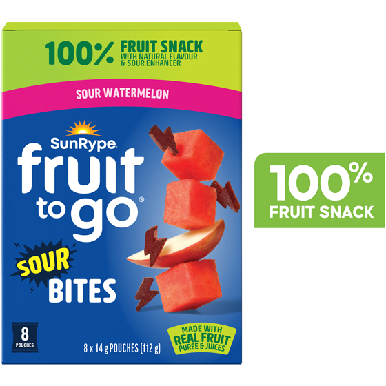 SunRype Fruit to Go Bites Sour Watermelon 112 g, $5.17/100g