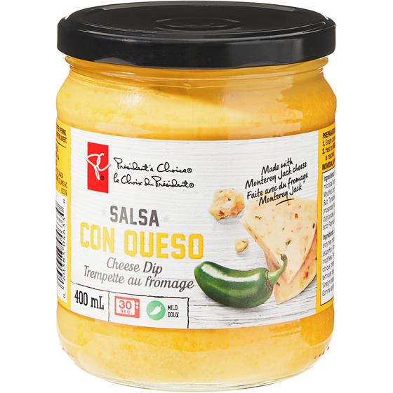 President's Choice Salsa Cheese Dip 400 ml, $1.25/100ml