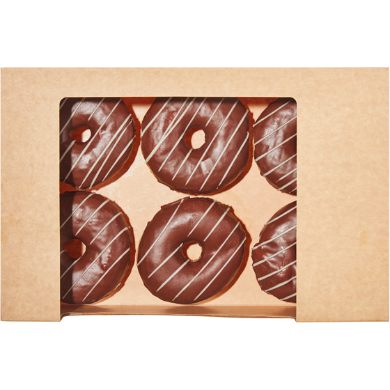 null Chocolate Donuts with Vanilla Drizzle 6-Pack 459 g, $1.74/100g