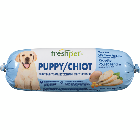 Freshpet Dog Food Puppy Tender Chicken Recipe With Vegetables & Eggs 680 g, $1.47/100g