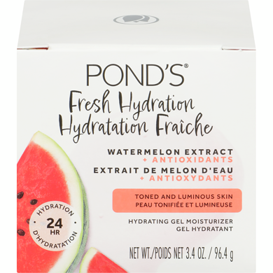 Pond's Hydrating Gel Moisturizer Watermelon Extract & Antioxidants 96.4 g, $14.51/100g
