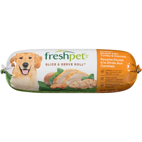 Freshpet Aliment pour chiens recette poulet à la dinde aux carottes 680 g, 1,47 $/100g