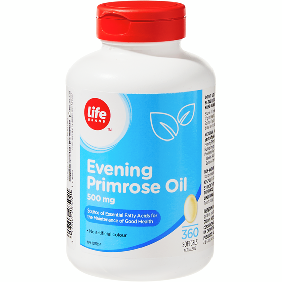 Life Brand Evening Primrose Oil 500 mg 360 Softgels 360 ea, $0.09/1ea