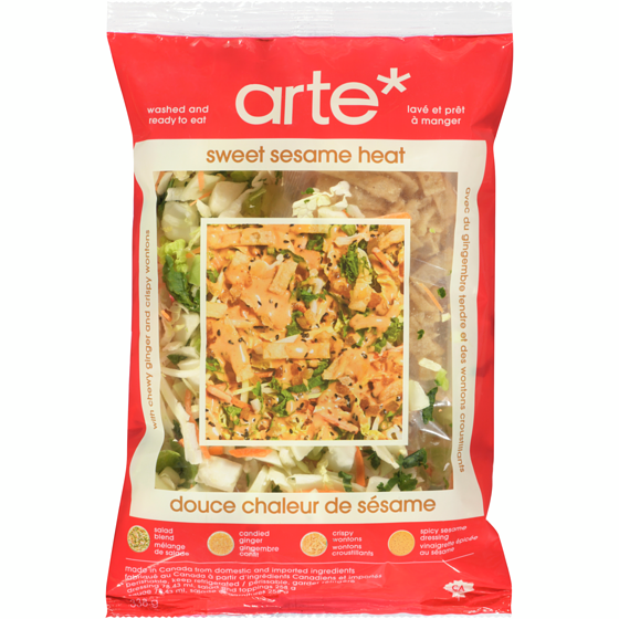 arte* Sweet Sesame Heat With Chewy Ginger And Crispy Wontons 338 g, $1.78/100g