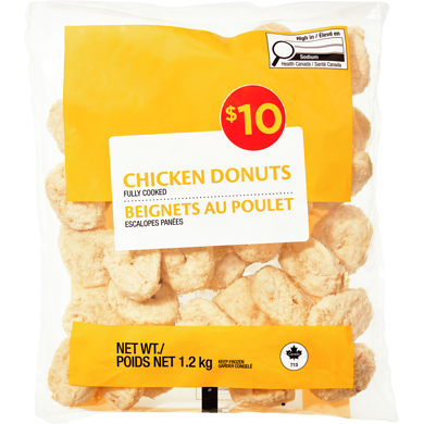 null Beignets au poulet entièrement cuits 1.2 kg, 0,83 $/100g