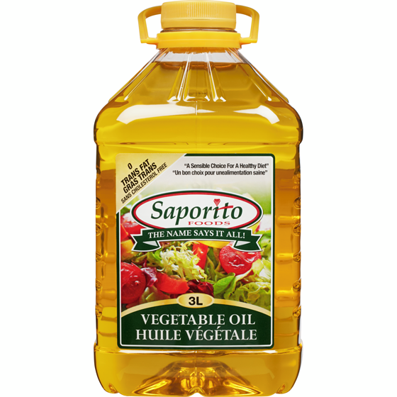 Saporito Vegetable Oil 3 l, $0.43/100ml