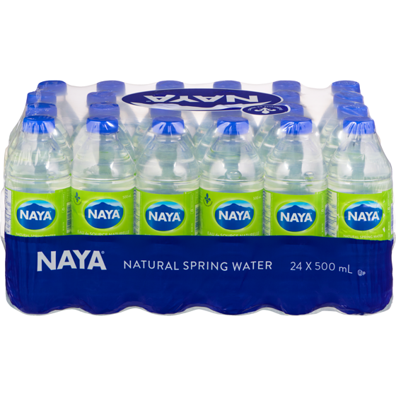 Naya Natural Spring Water 24x500.0 ml, $0.05/100ml