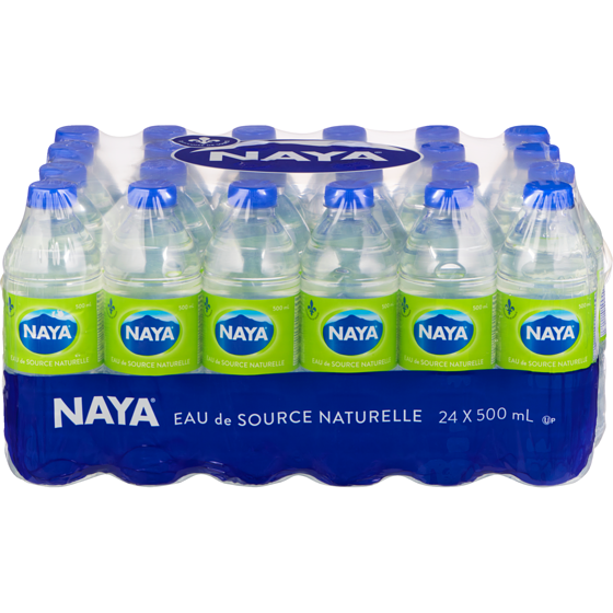 Naya Eau de source naturelle 24x500.0 ml, 0,05 $/100ml