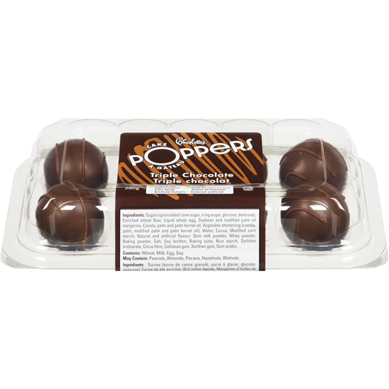 Charlotte's Gâteaux Poppers triple chocolat 280 g, 2,32 $/100g