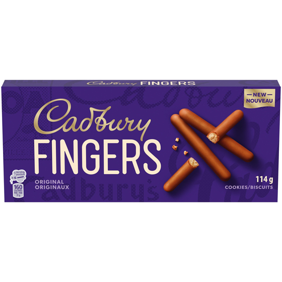 Cadbury Fingers Original Chocolatey Cookie Biscuits 114 g, $4.82/100g