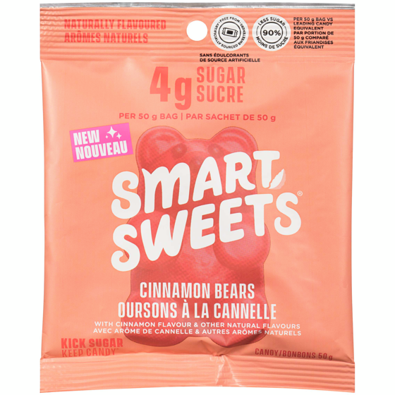 Smart Sweets Cinnamon Bears 50 g, $7.98/100g