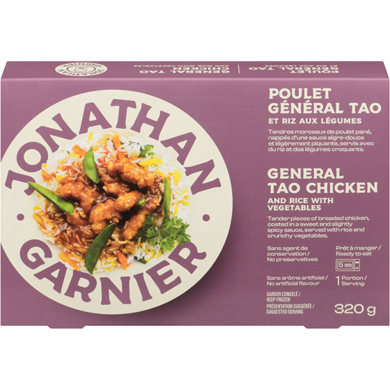 Jonathan Garnier Poulet General Tao 320 g, 2,34 $/100g