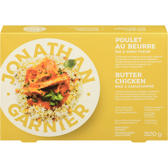 Jonathan Garnier Poulet au beurre 320 g, 2,34 $/100g