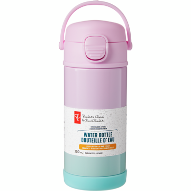 President's Choice Kids' Insulated Water Bottle - Purple Ombre 1 ea, $12.00/1ea