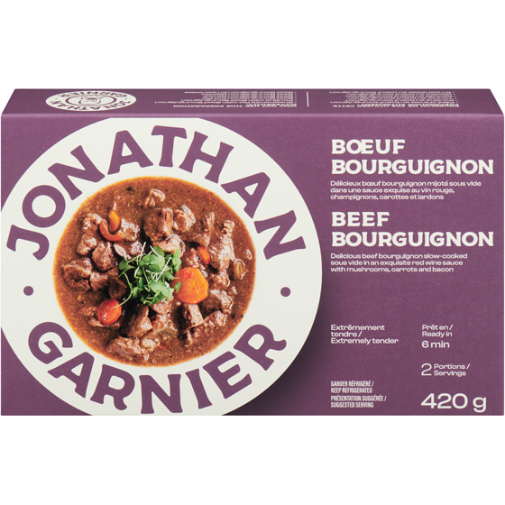 Jonathan Garnier Bœuf bourguignon 420 g, 4,17 $/100g