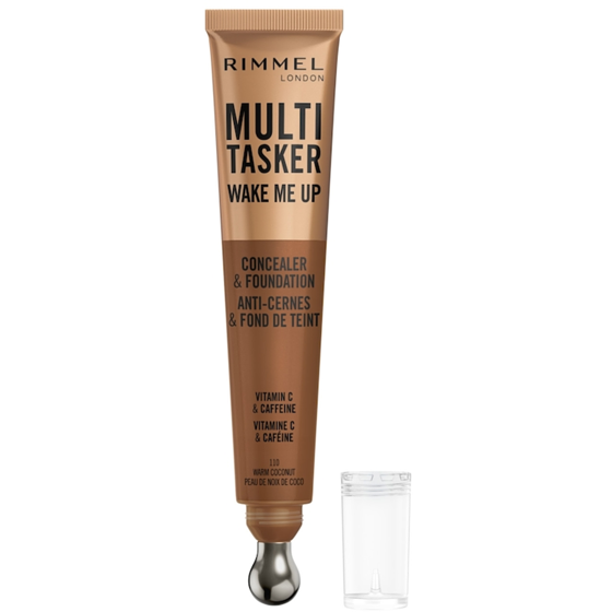 Rimmel London Multi-Tasker Wake Me Up, Concealer & Foundation Warm Coconut - 110 20 ml, $69.95/100ml