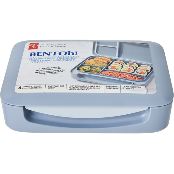 President's Choice BENTOh! Customizable Container - Blue 1 ea, $17.00/1ea