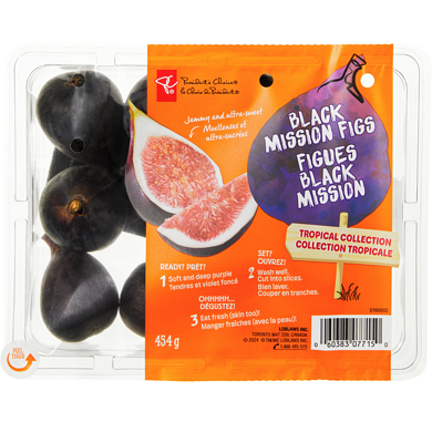 President's Choice Tropical Collection Black Mission Figs 1 ea, $9.00/1ea