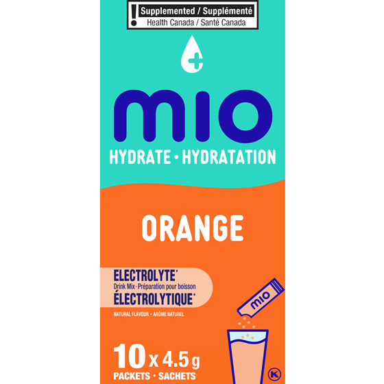 MiO Hydrate Orange Electrolyte Drink Mix 45 g, $7.22/100g