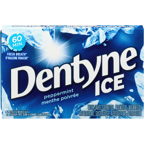 Dentyne Ice Sugar-Free Gum Peppermint 12 ea, $0.12/1ea