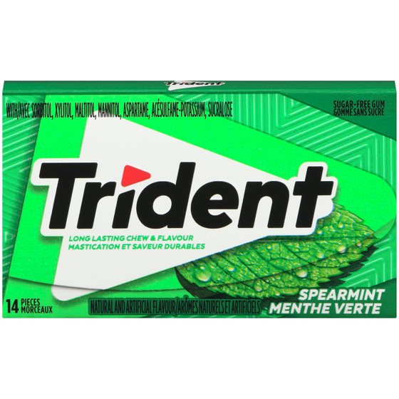 TRIDENT Sugar-Free Gum Spearmint 14 ea, $0.14/1ea