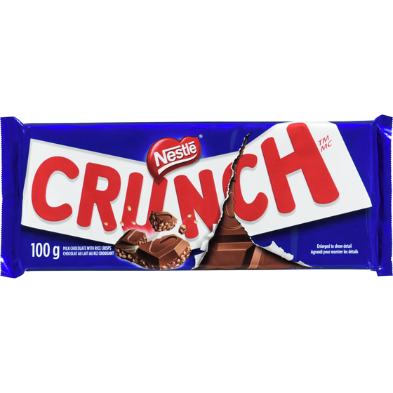 Nestlé Crunch Chocolate Bar 100 g, $3.49/100g