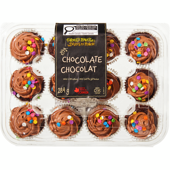 Délices du Marché Mini petits gâteaux au chocolat 284 g, 1,76 $/100g