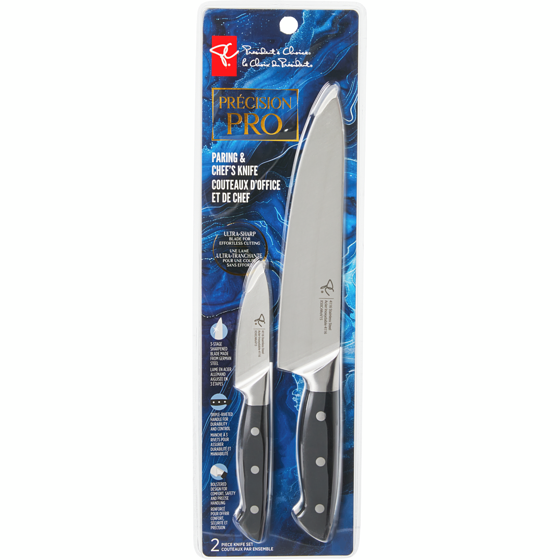 President's Choice Precision Pro Paring and Chef's Knife 2-Piece Set 1 ea, $19.00/1ea