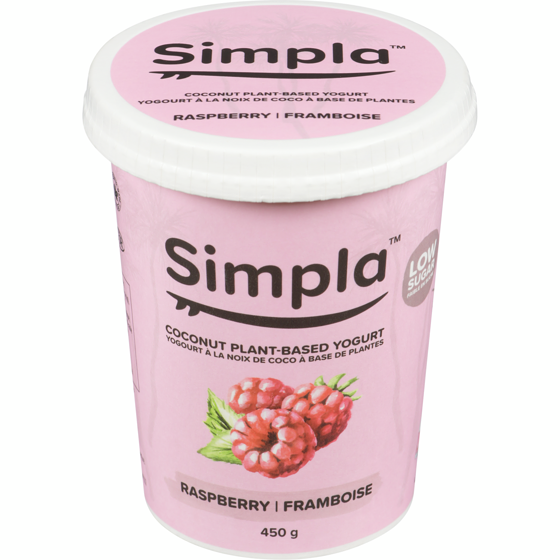 Simpla Coconut Plant-Based Yogurt Raspberry 450 g, $2.22/100g